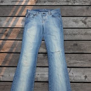 Guess flared distressed jeans 26